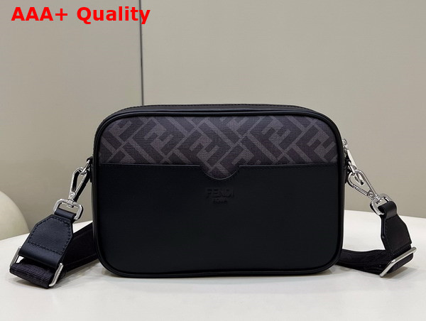 Fendi Camera Case Black FF Fabric Bag Replica