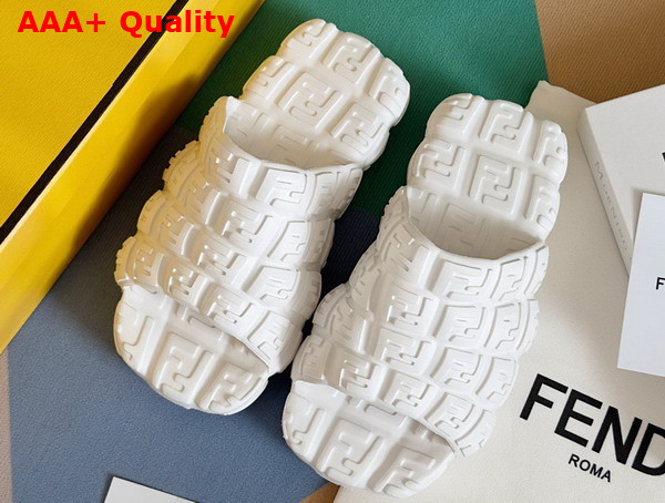 Fendi Cloud Slides White Rubber Slides Replica