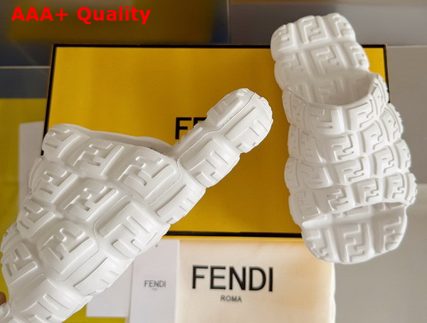 Fendi Cloud Slides White Rubber Slides Replica