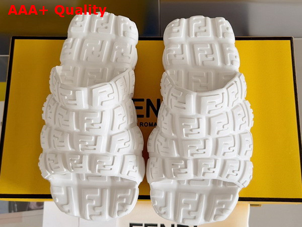 Fendi Cloud Slides White Rubber Slides Replica