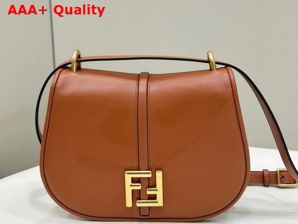 Fendi Cmon Medium Brown Leather Bag Replica