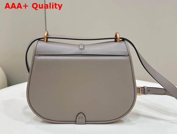 Fendi Cmon Medium Dove Grey Smooth Leather and Full Grain Leather Bag Replica