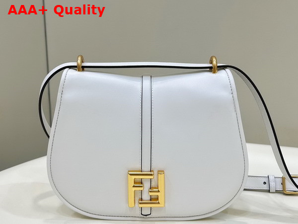 Fendi Cmon Medium White Leather Bag Replica