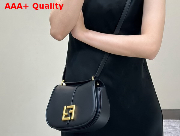 Fendi Cmon Small Black Leather Bag Replica