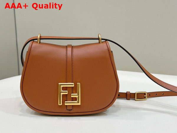 Fendi Cmon Small Brown Leather Bag Replica