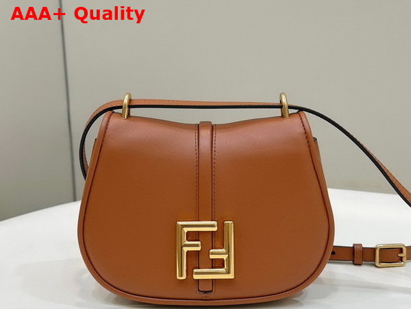 Fendi Cmon Small Brown Leather Bag Replica