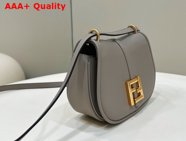 Fendi Cmon Small Dove Grey Smooth Leather and Full Grain Leather Bag Replica