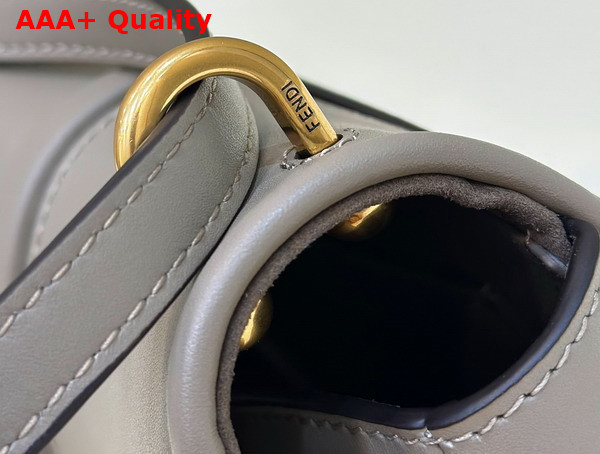 Fendi Cmon Small Dove Grey Smooth Leather and Full Grain Leather Bag Replica