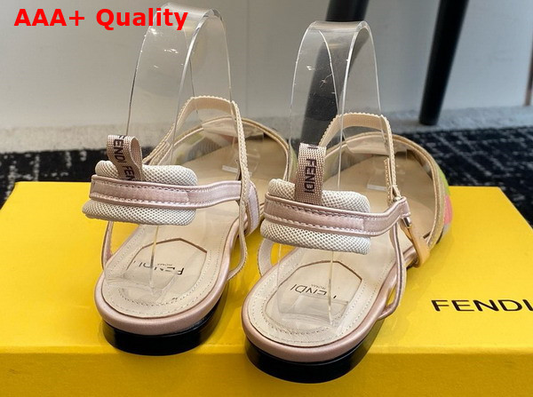 Fendi Colibri Lite Multicolor Mesh Flat Slingbacks Replica