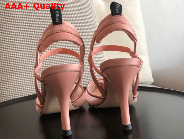 Fendi Colibri Lite Pink Tulle and Satin High Heeled Slingbacks Replica