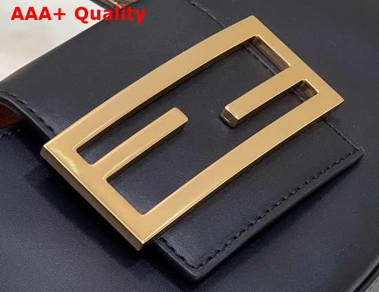 Fendi Cookie Black Leather Mini Bag Replica