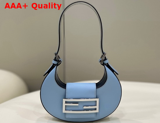 Fendi Cookie Light Blue Leather Mini Bag Replica