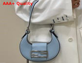 Fendi Cookie Light Blue Leather Mini Bag Replica