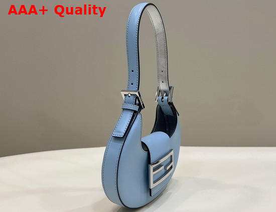 Fendi Cookie Light Blue Leather Mini Bag Replica