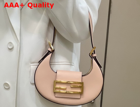 Fendi Cookie Pink Leather Mini Bag Replica