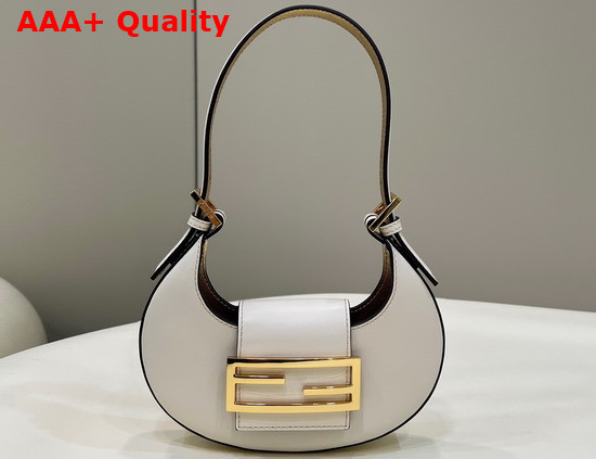 Fendi Cookie White Leather Mini Bag Replica