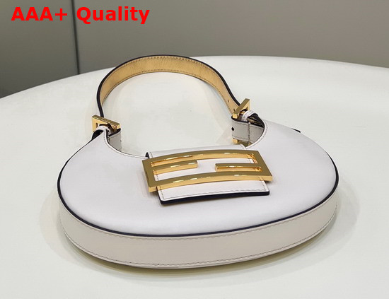 Fendi Cookie White Leather Mini Bag Replica