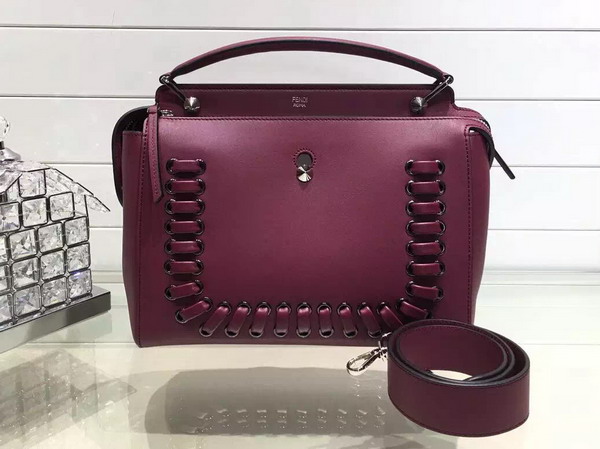 Fendi Dotcom Bordeaux Leather for Sale