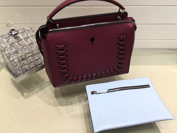 Fendi Dotcom Bordeaux Leather for Sale