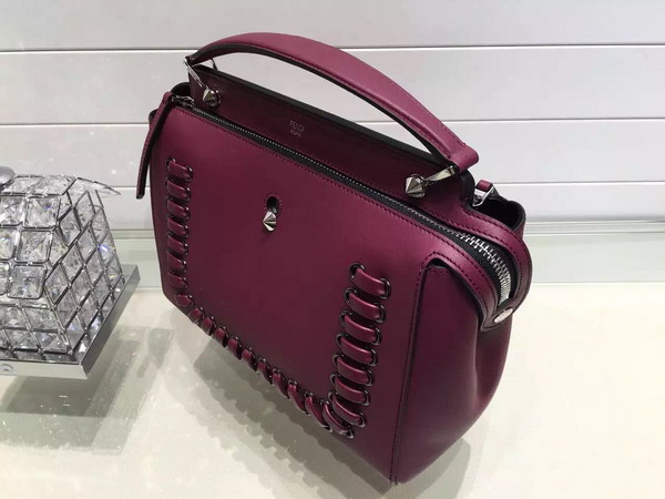 Fendi Dotcom Bordeaux Leather for Sale