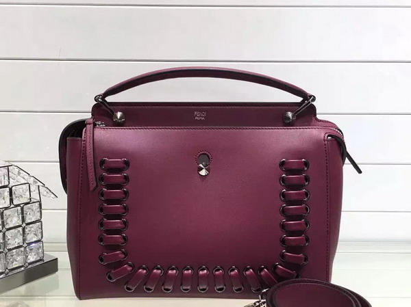 Fendi Dotcom Bordeaux Leather for Sale