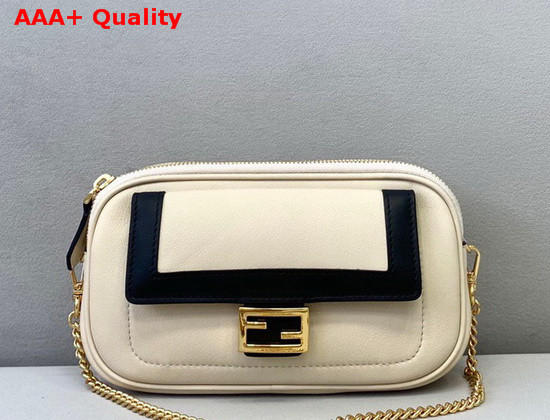 Fendi Easy 2 Baguette Bag in White Leather Replica