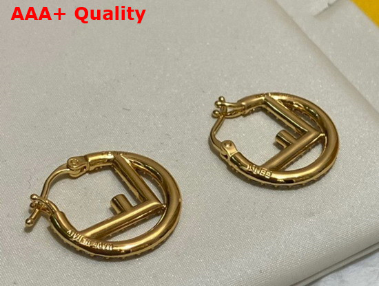 Fendi F Is Fendi Earrings Gold Colored Earrings Replica