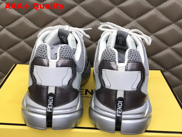 Fendi Faster Trainers Gray Nylon Low Tops Replica