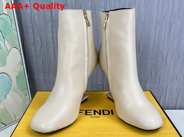 Fendi First High Heeled Boots in Beige Nubuck Leather Replica