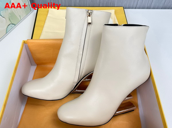 Fendi First High Heeled Boots in Beige Nubuck Leather Replica