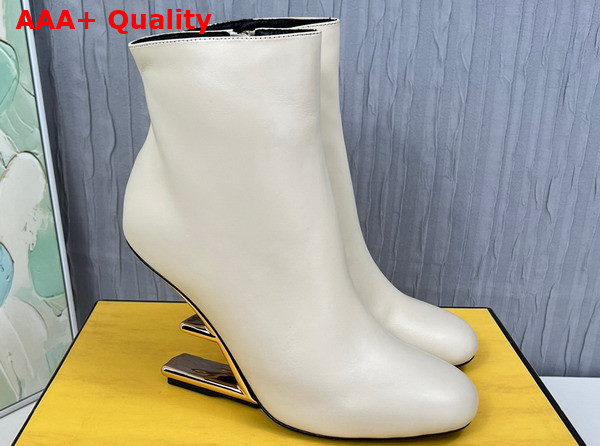 Fendi First High Heeled Boots in Beige Nubuck Leather Replica