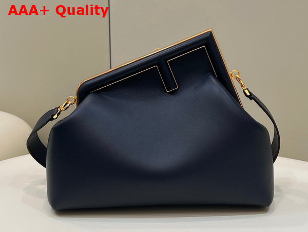 Fendi First Medium Bag in Black Leather Replica