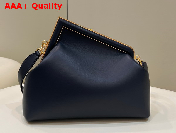 Fendi First Medium Bag in Black Leather Replica