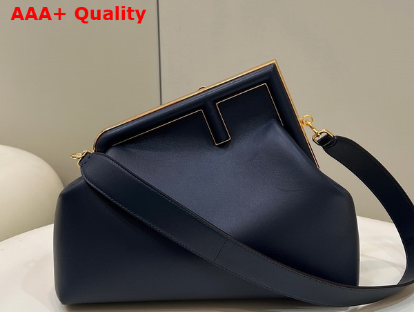 Fendi First Medium Bag in Black Leather Replica