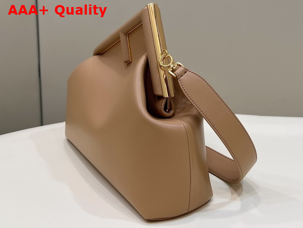 Fendi First Medium Beige Leather Bag Replica