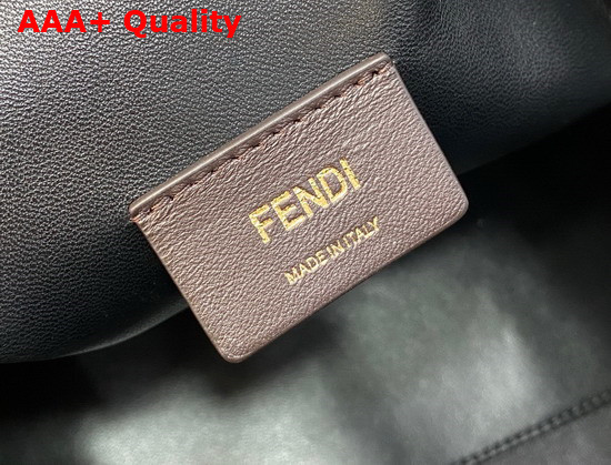 Fendi First Medium Black Mink Fur Bag Replica