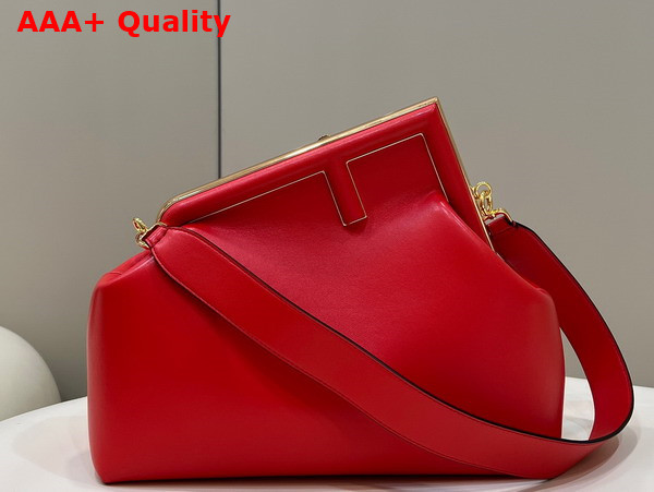 Fendi First Medium Fuchsia Leather Bag Replica