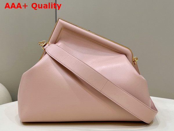 Fendi First Medium Pale Pink Leather Bag Replica