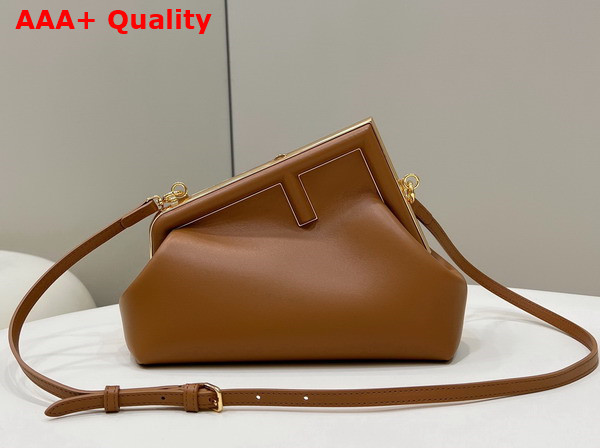 Fendi First Small Bag in Brown Leather Replica