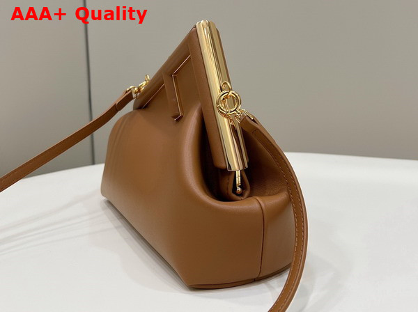 Fendi First Small Bag in Brown Leather Replica