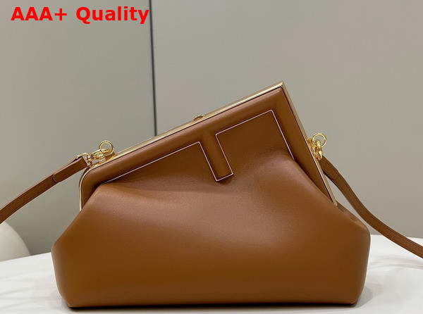 Fendi First Small Bag in Brown Leather Replica