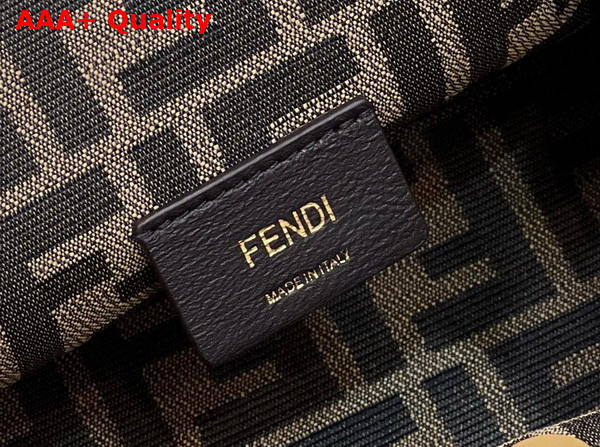 Fendi First Small Beige Braided Leather Bag Replica