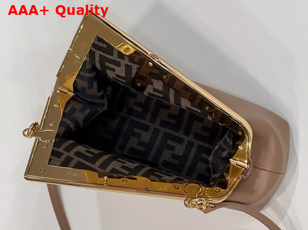 Fendi First Small Beige Leather Bag Replica