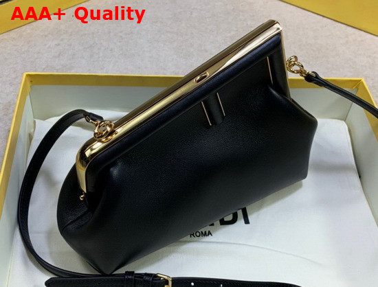 Fendi First Small Black Leather Bag Replica