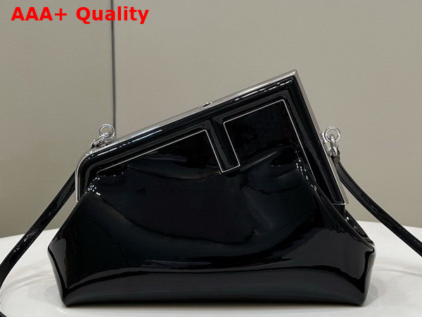 Fendi First Small Black Patent Leather Bag Replica