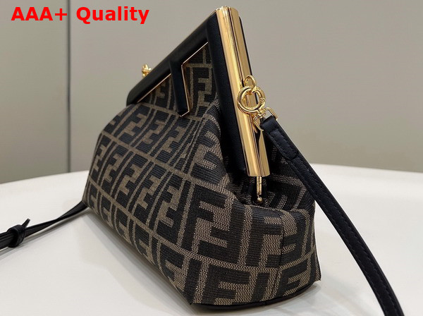 Fendi First Small FF Jacquard Fabric Bag Replica