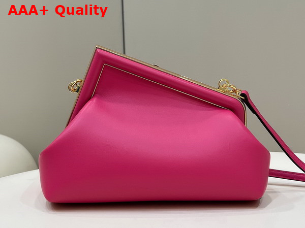 Fendi First Small Fuchsia Leather Bag Replica