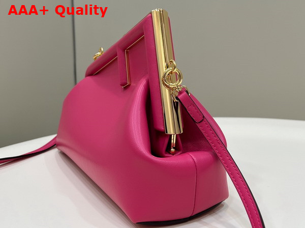 Fendi First Small Fuchsia Leather Bag Replica