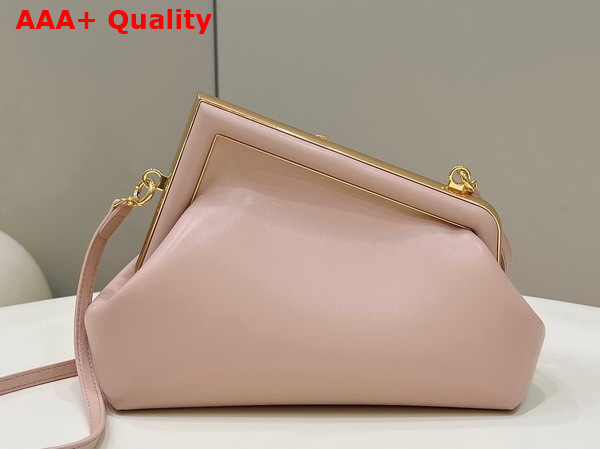 Fendi First Small Pale Pink Leather Bag Replica