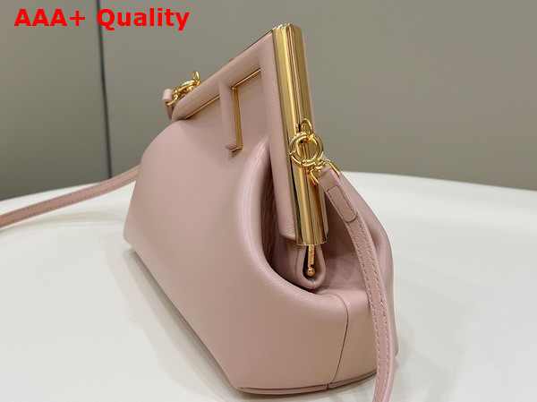 Fendi First Small Pale Pink Leather Bag Replica